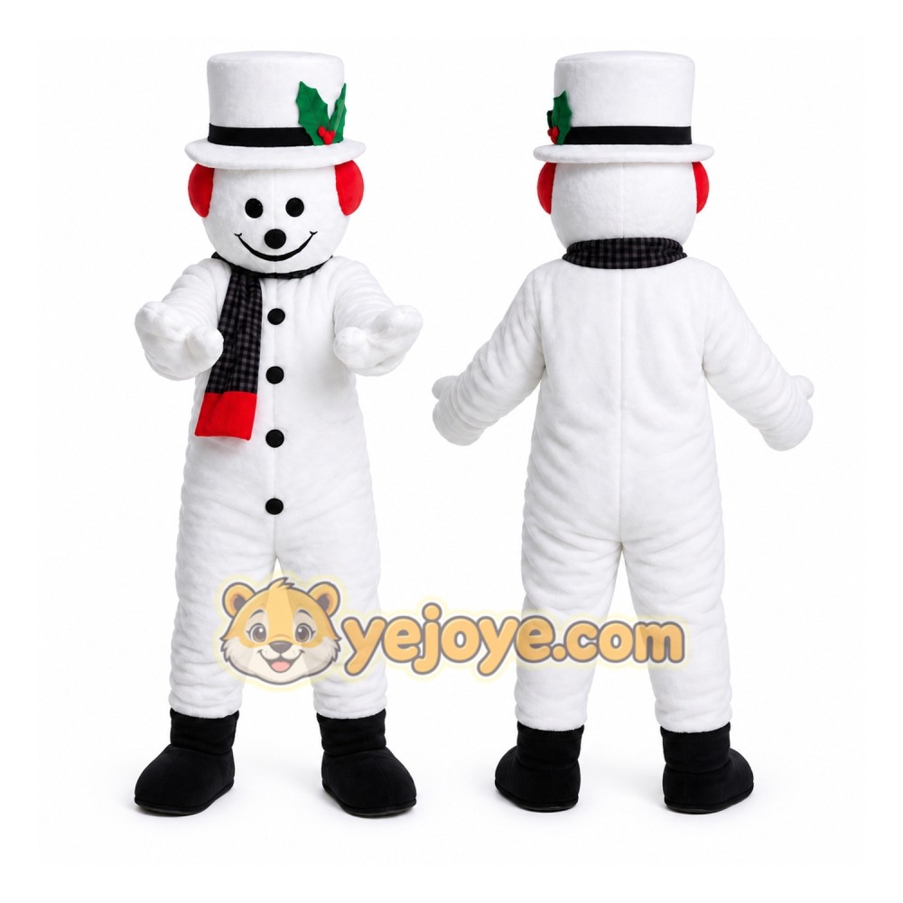 Snowman Policeman Mascot Costume