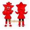 Red Star Girl Mascot Costume Red Star Girl Mascot Costume