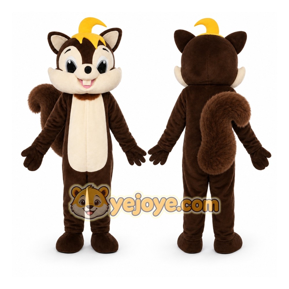 Brown Squirrel Mascot Costume Brown Squirrel Mascot Costume