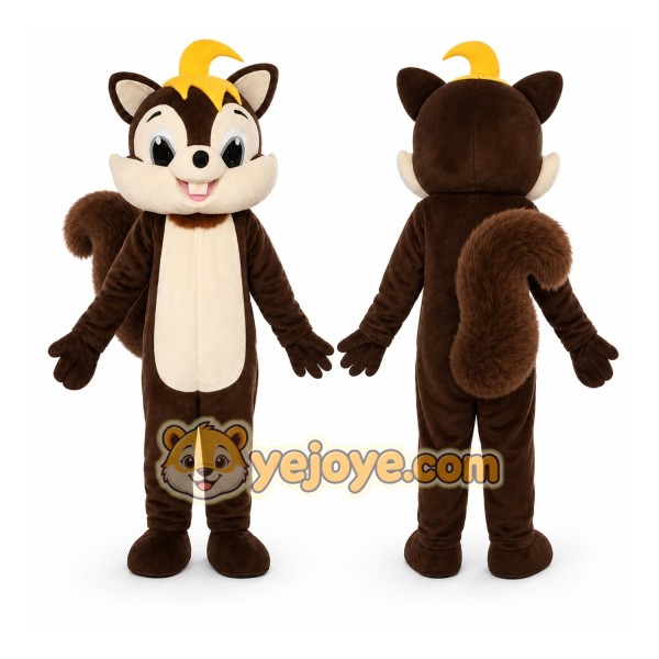 Brown Squirrel Mascot Costume