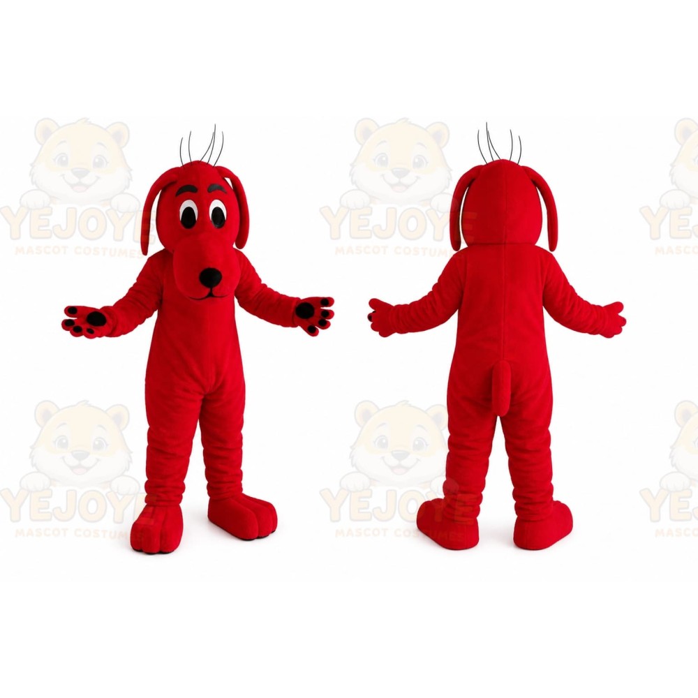 Big Red Dog Mascot Costume
