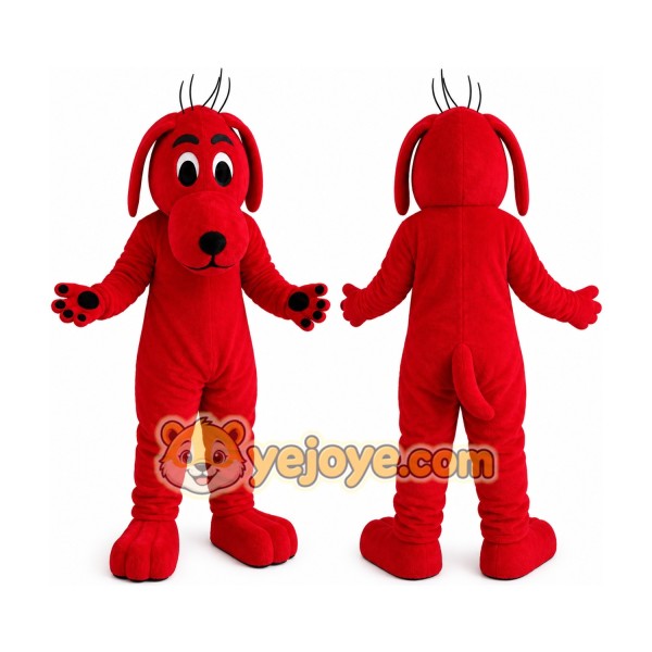 Big Red Dog Mascot Costume