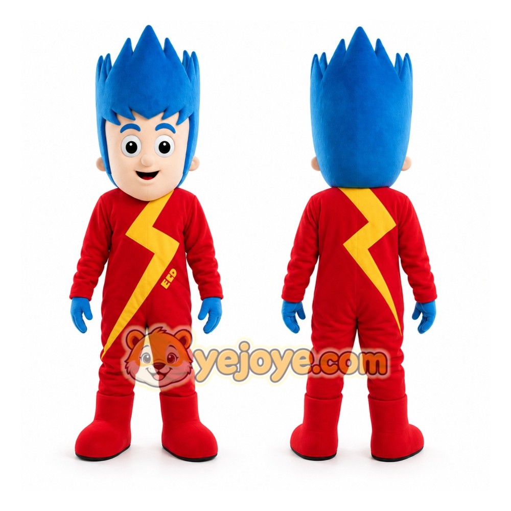 Speed Light Boy Kid Mascot Costume Cartoon Character Speed Light Boy Kid Mascot Costume Cartoon Character