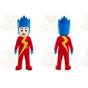 Speed Light Boy Kid Mascot Costume Cartoon Character