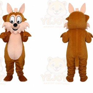 Big Tail Brown Squirrel Adult Mascot Costume