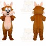 Big Tail Brown Squirrel Adult Mascot Costume