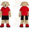 Sport Beige Dog Mascot Costume for Adult