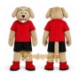 Sport Beige Dog Mascot Costume for Adult