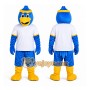 Blue Bird in Sports Outfit Mascot Costume