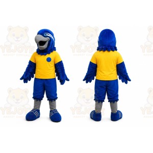 Sport Blue Eagle Mascot Costume for Adult