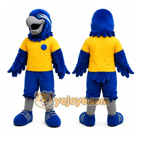 Sport Blue Eagle Mascot Costume for Adult