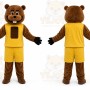 Sport Brown Beaver Mascot Costume for Adult