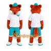 Sport Brown Fox Mascot Costume for Adult