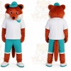 Sport Brown Fox Mascot Costume for Adult