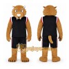 Brown Wildcat Sports Player Mascot Costume Brown Wildcat Sports Player Mascot Costume