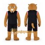 Brown Wildcat Sports Player Mascot Costume