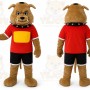 Sport Brown Leopard Mascot Costume for Adult