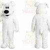 Big White Dog Mascot Costume