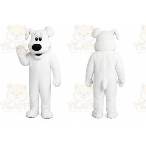 Big White Dog Mascot Costume