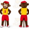 Sporty Monkey Mascot Costume