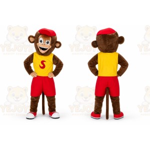 Sporty Monkey Mascot Costume