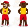 Sporty Monkey Mascot Costume