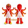 Red Octopus Mascot Costume