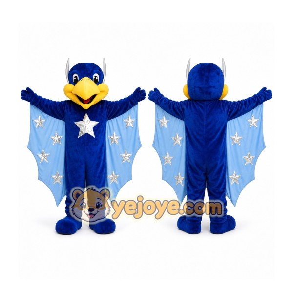 Blue Bird in Cape Mascot Costume