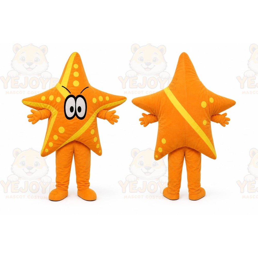 Starfish Mascot Costume Cartoon Mascot
