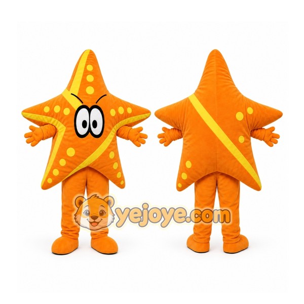 Starfish Mascot Costume Cartoon Mascot