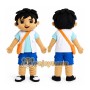 Cartoon Boy Mascot Costume