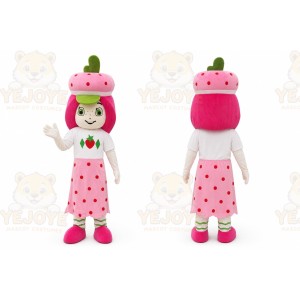 Strawberry Girl Mascot Costume