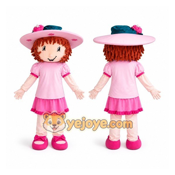 Strawberry Girl Mascot Costumes
