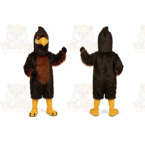 Strong Brown Eagle Mascot Costume