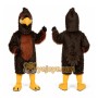 Strong Brown Eagle Mascot Costume