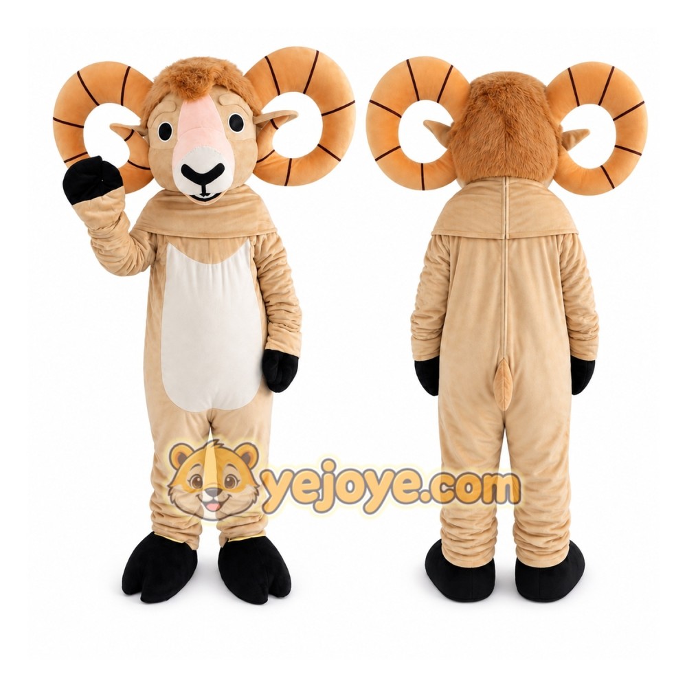 Bighorn Mascot Ram Goat Mascot Costume Bighorn Mascot Ram Goat Mascot Costume