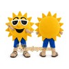 Yellow Sun Mascot Costume Yellow Sun Mascot Costume