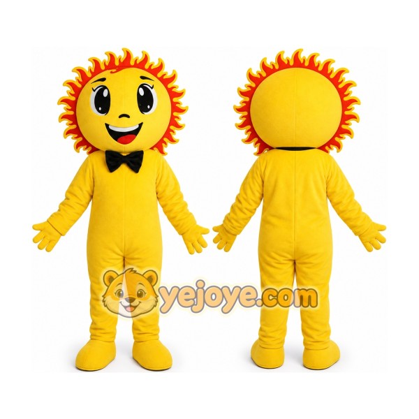 Sun Boy Mascot Costume Sunshine Cartoon Character