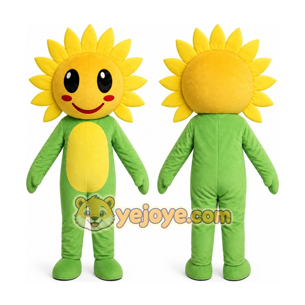 Sun Sunflower Mascot Costume Sun Sunflower Mascot Costume