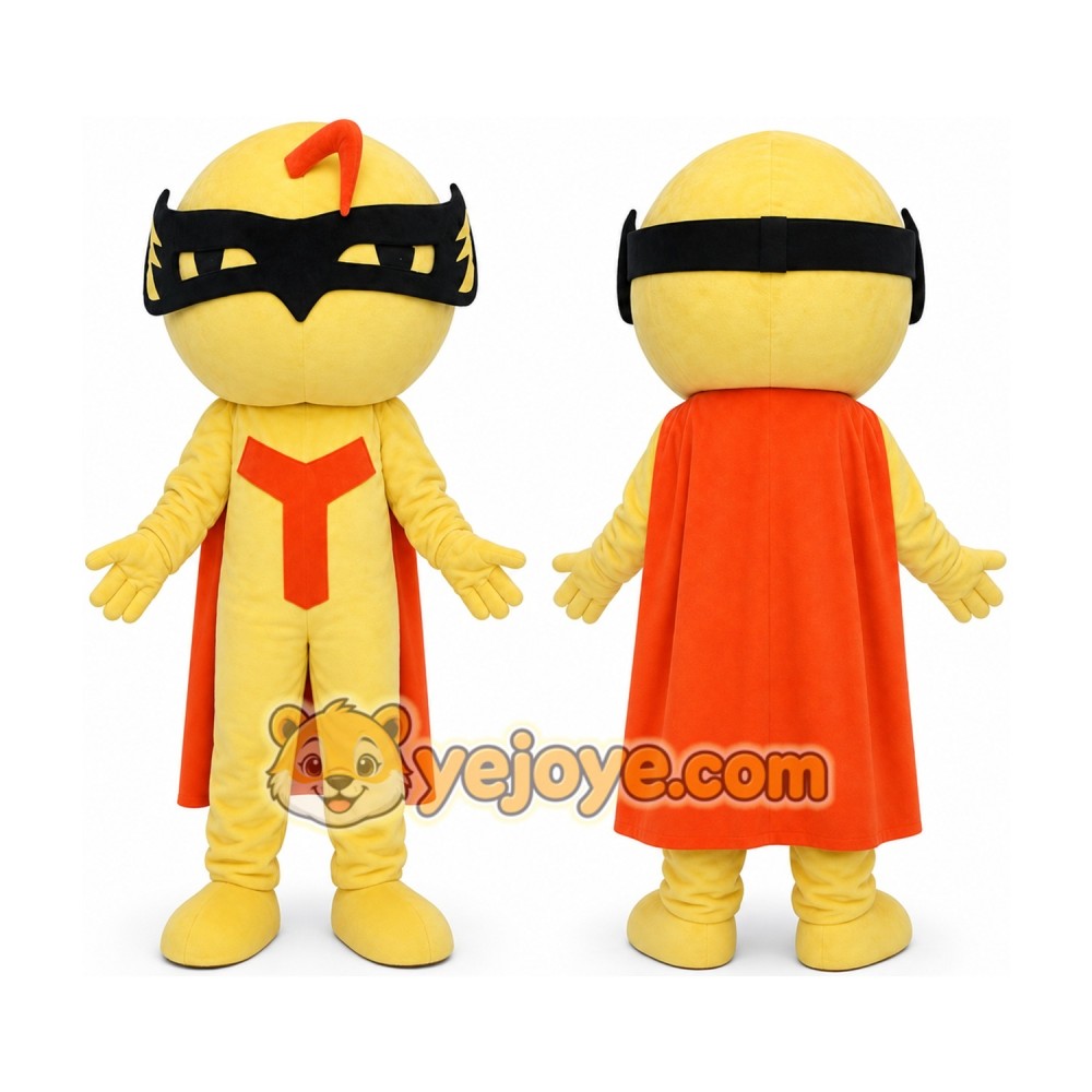 Super Man Mascot Costume Yellow Boy Costumes Super Man Mascot Costume Yellow Boy Costumes