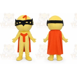 Super Man Mascot Costume Yellow Boy Costumes