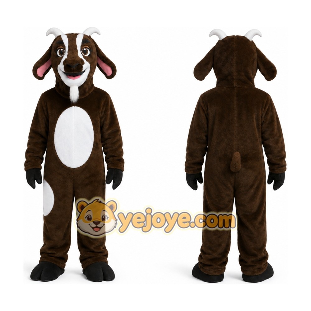 Brown Goat Mascot Costume Brown Goat Mascot Costume