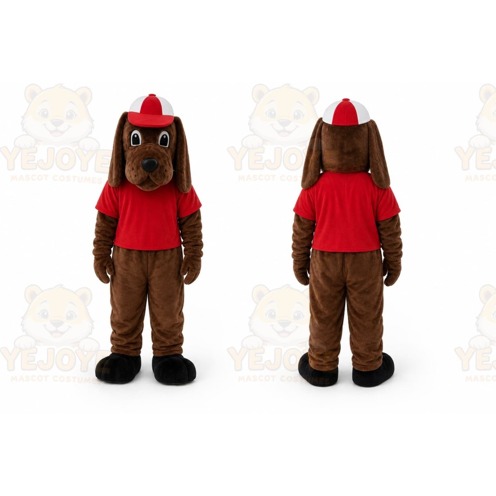 Tan Dog Mascot Costume