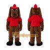 Tan Dog Mascot Costume Tan Dog Mascot Costume