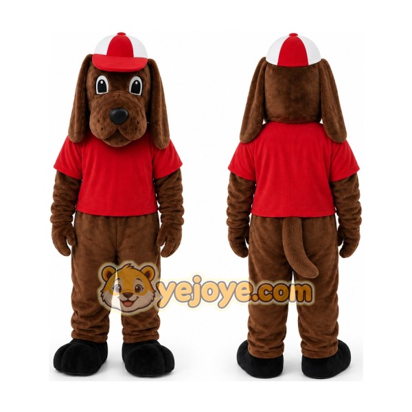 Tan Dog Mascot Costume
