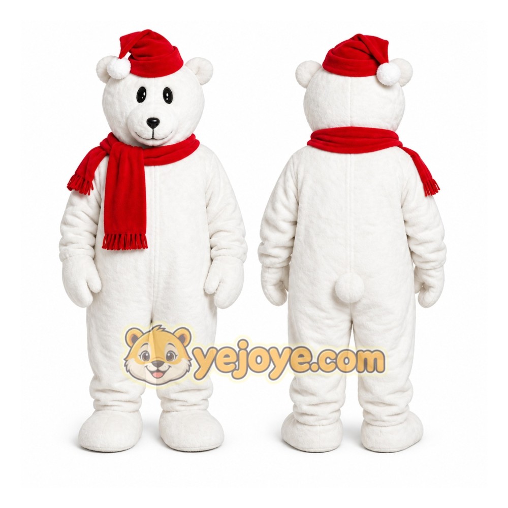 Teddy Bear Christmas Polar Bear Mascot Costumes