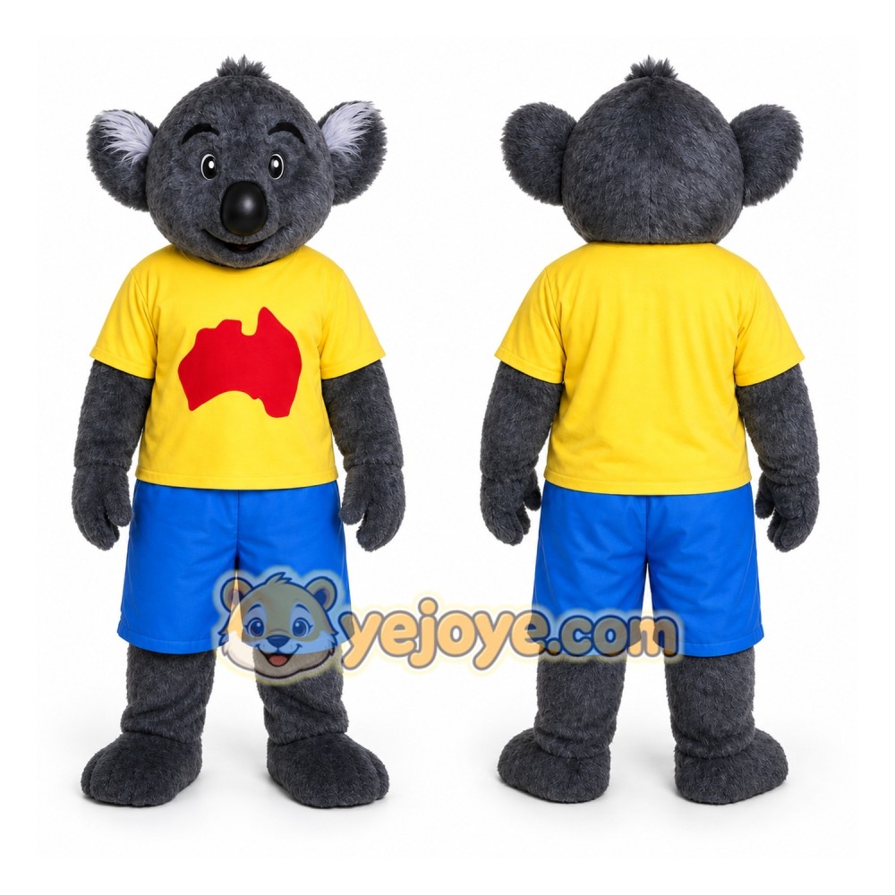 Gray Koala Mascot Costume Gray Koala Mascot Costume