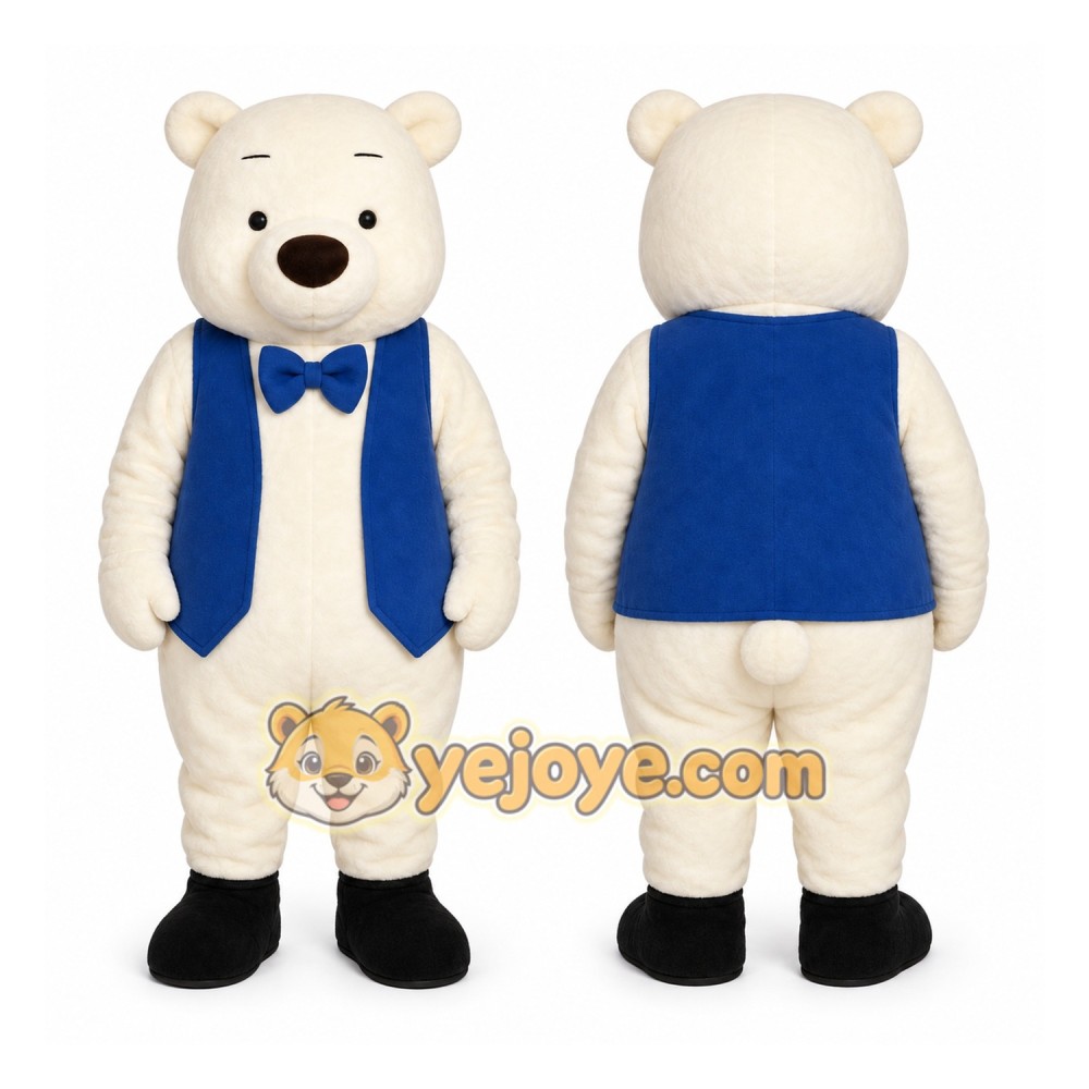 Teddy Bear in a vest Mascot Costumes