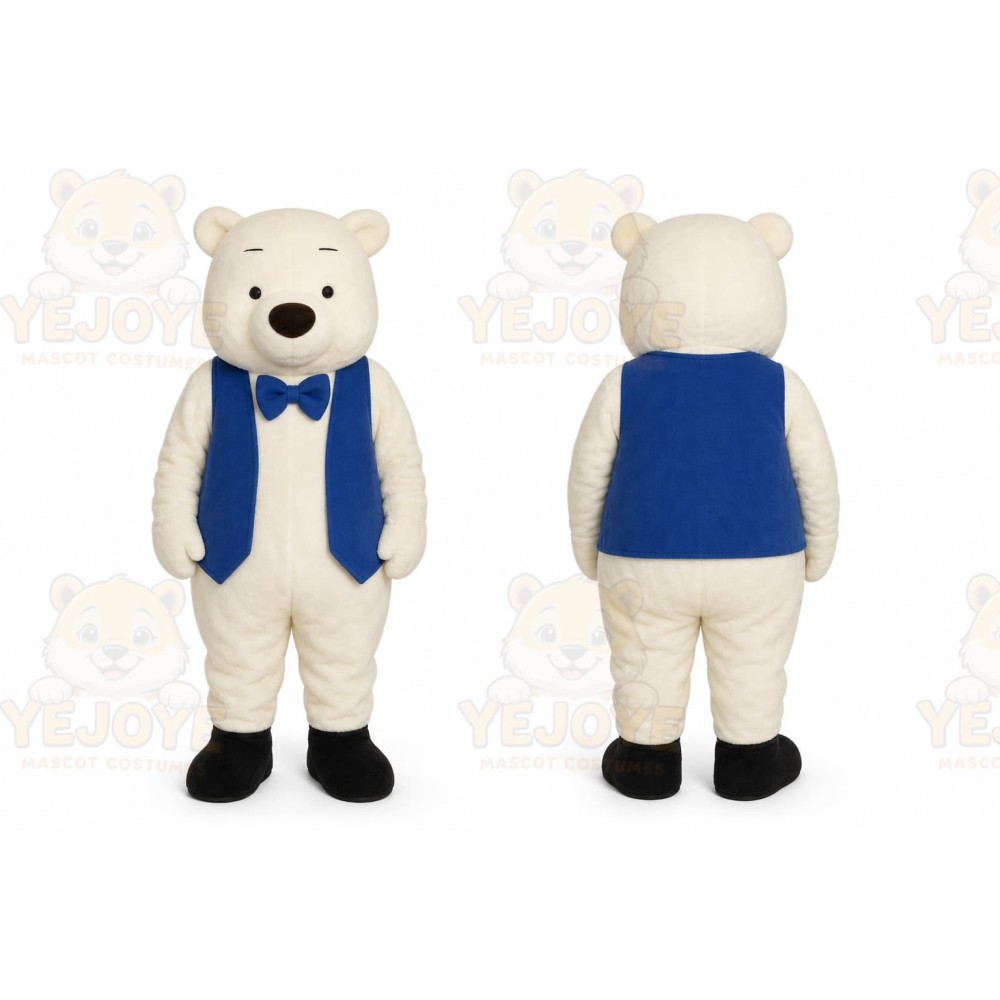 Teddy Bear in a vest Mascot Costumes