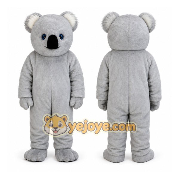 Gray Koala Mascot Costume